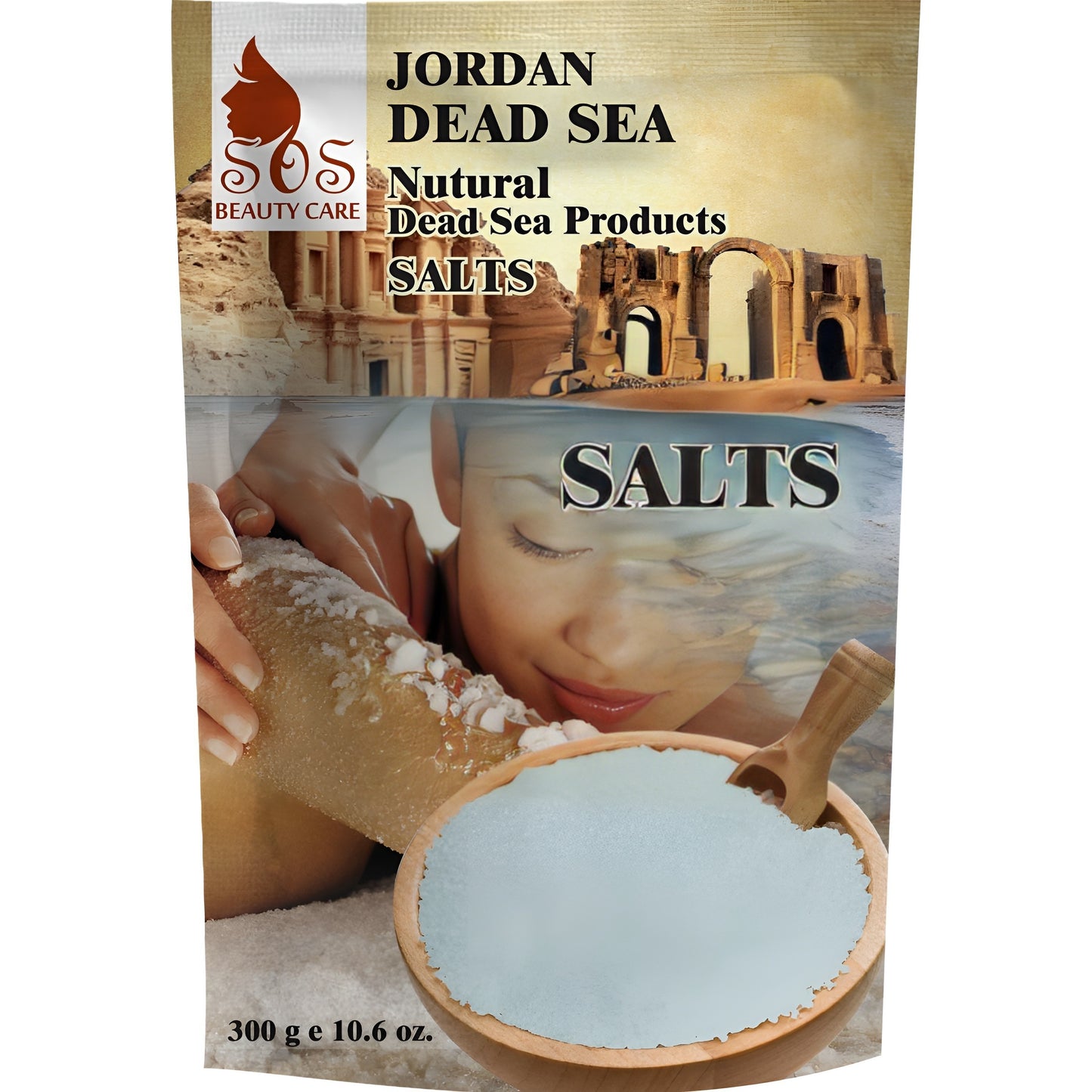 Dead Sea Natural Mineral Bath Salt | 32 Minerals Zinc, Magnesium, Manganese, Potassium & More | 10.6 oz.