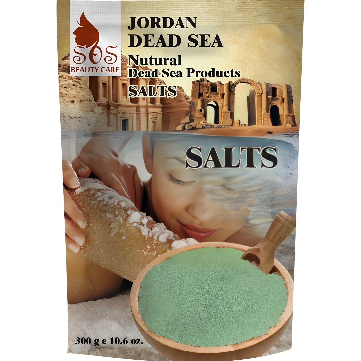 Dead Sea Natural Mineral Bath Salt | 32 Minerals Zinc, Magnesium, Manganese, Potassium & More | Cool & Smooth | 10.6 oz.