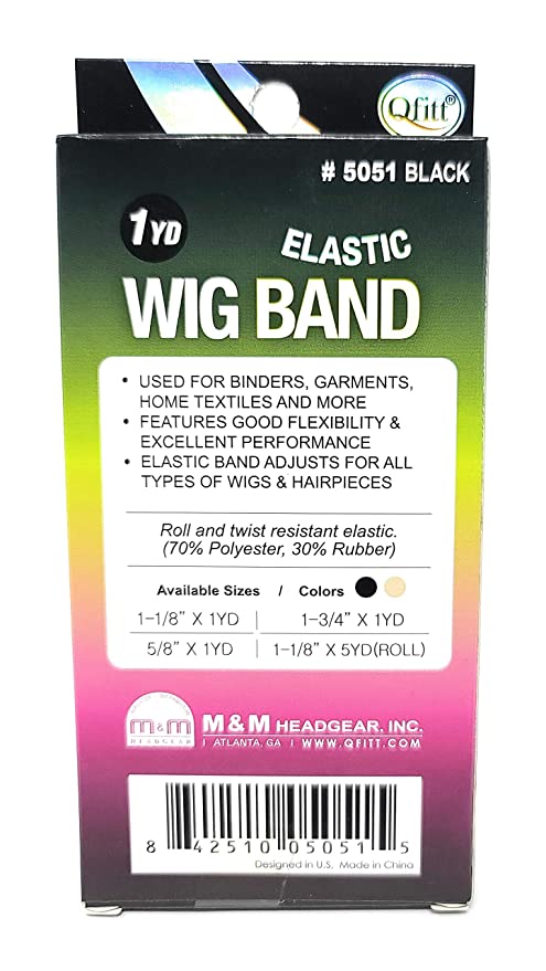 Qfitt Elastic Wig Band | 5051 Black