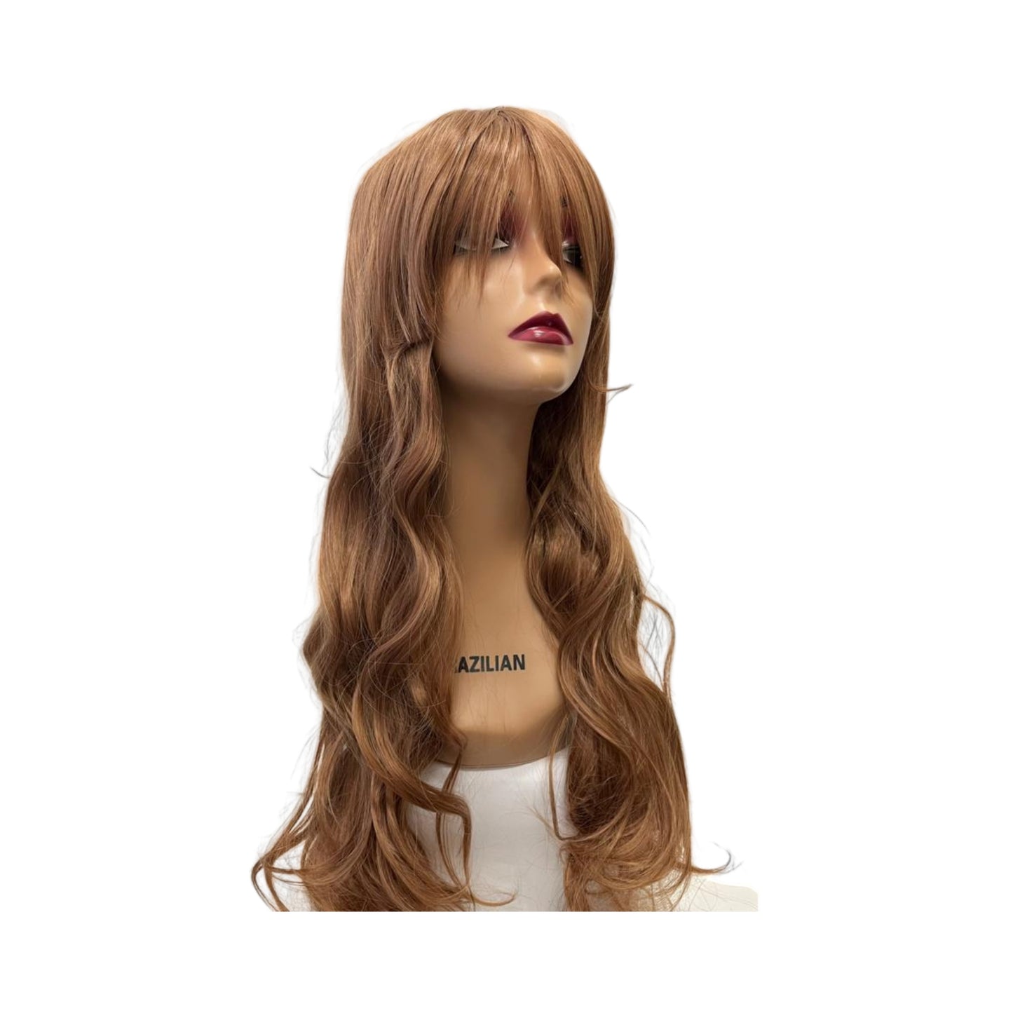 Long Synthetic Wig (#27/30) | A-004 | 28 inches | Durable | Breathable Cap