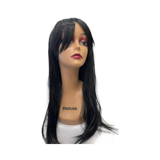 Long Synthetic Wig (#1) | A-008 | 28 inches | Durable | Breathable Cap