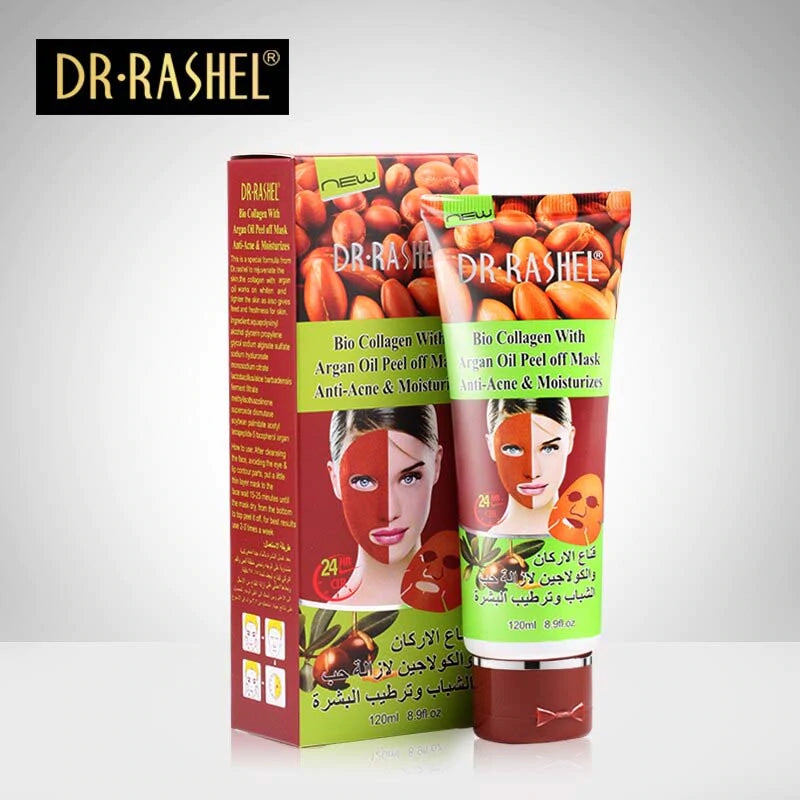 Dr Rashel Bio Collagen Argan Oil Anti Acne & Moisturizes Peel Off Mask | 8.9 oz.