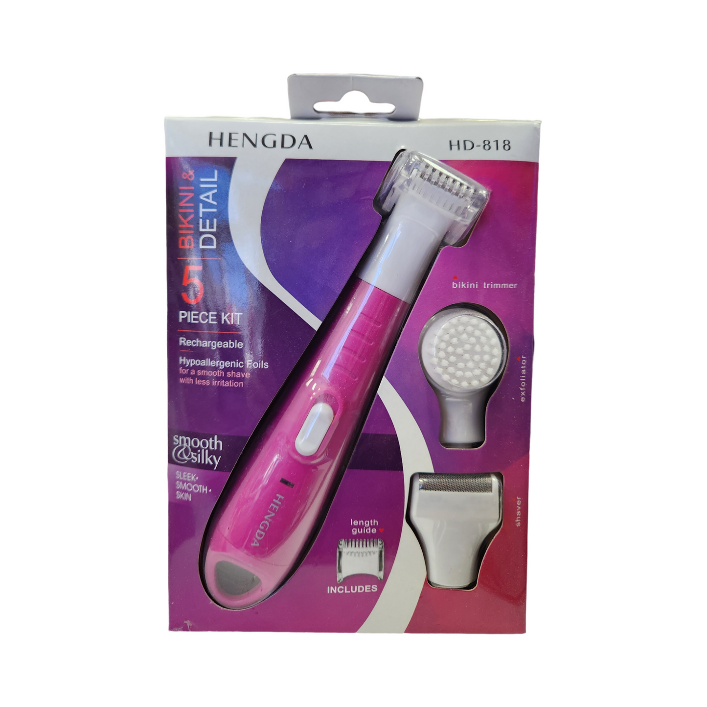 Hengda HD-818 Bikini & Detail| 5 Piece Kit Shaver For women