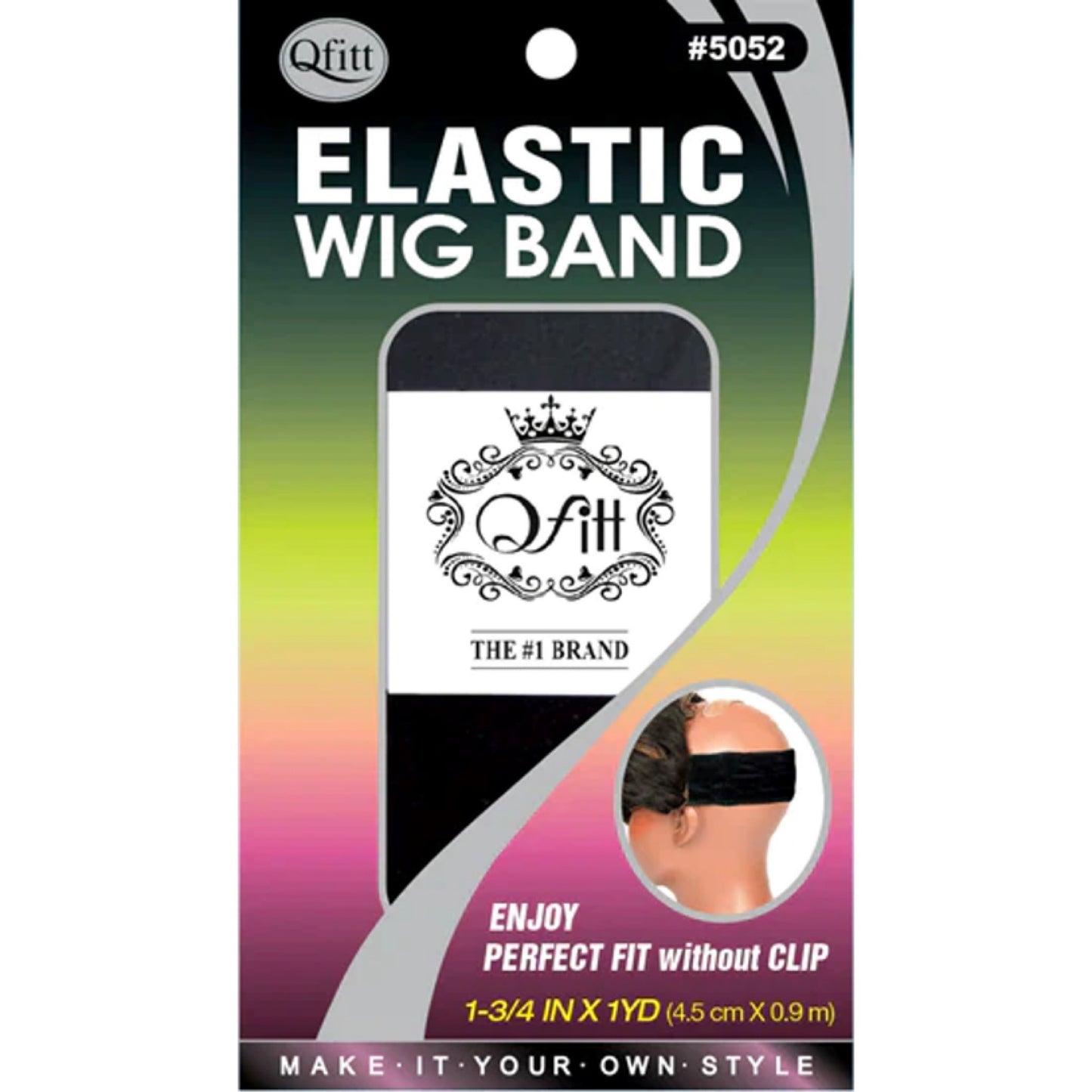 Qfitt Elastic Wig Band | 5052 Black