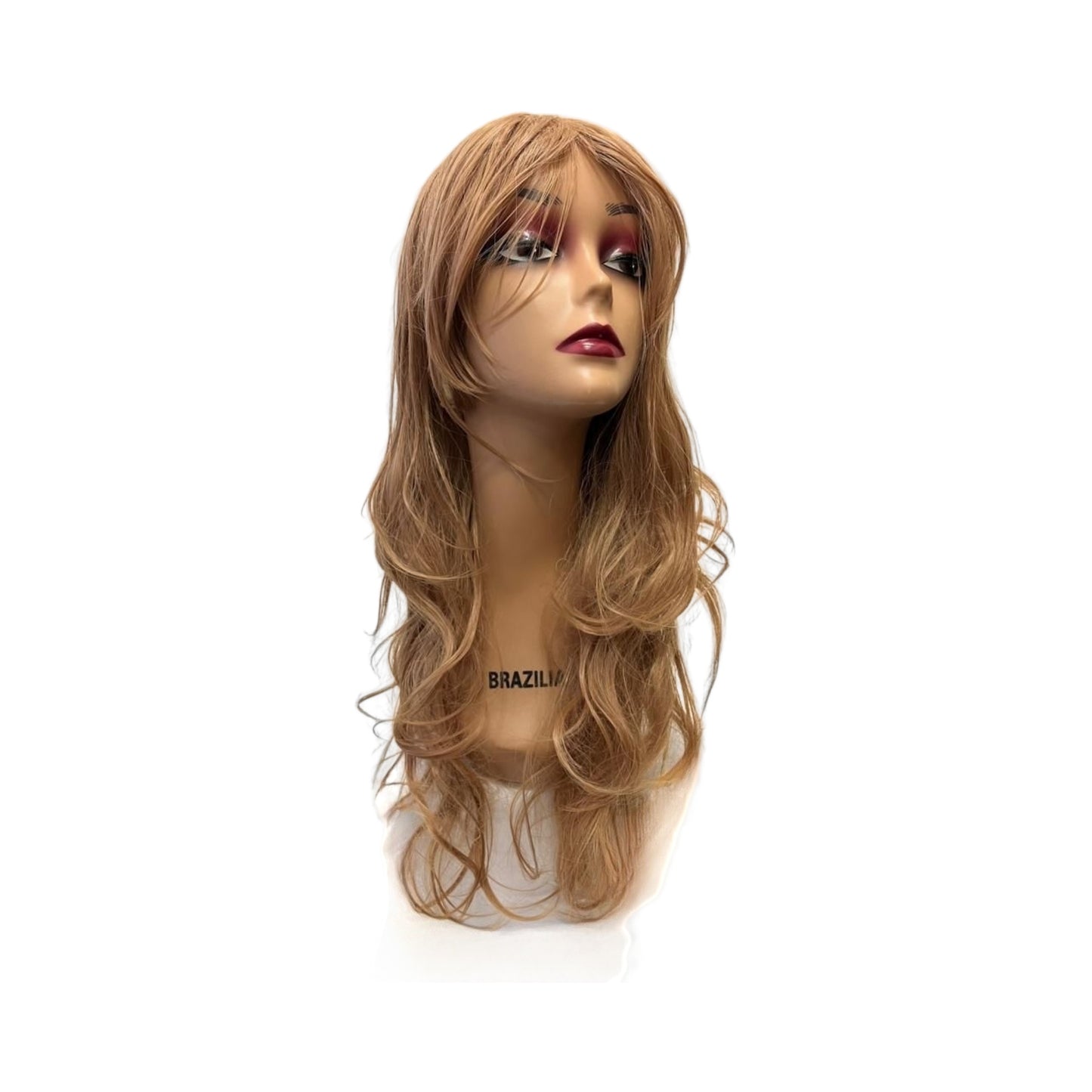 Long Synthetic Wig (#27/30) | A-010 | 28 inches | Durable | Breathable Cap