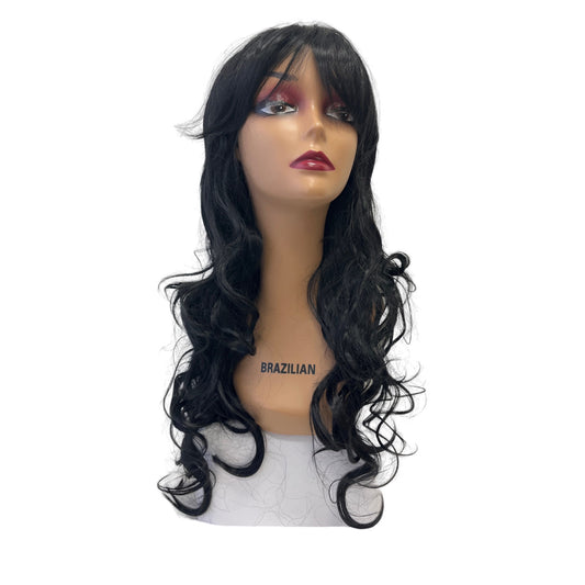 Long Synthetic Wig (#1) | A-009 | 28 inches | Durable | Breathable Cap