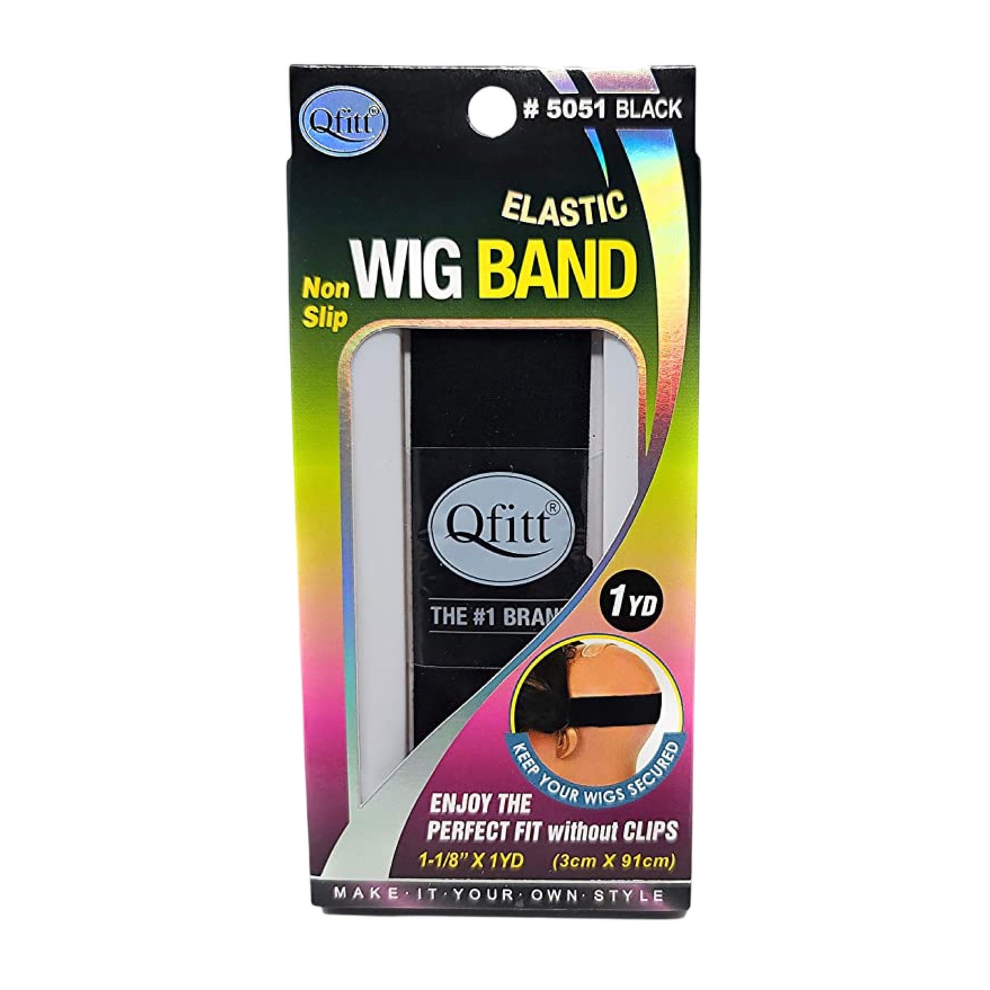 Qfitt Elastic Wig Band | 5051 Black