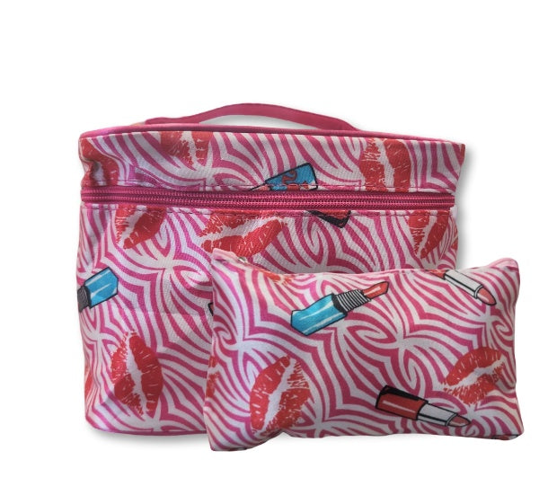 Cosmetic Makeup Pro Versatile Cosmetic Bag 2*1 | Hanging Toiletry Bag