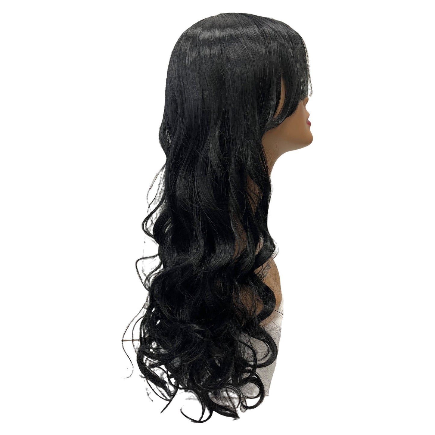 Long Synthetic Wig (#1) | A-011 | 28 inches | Durable | Breathable Cap