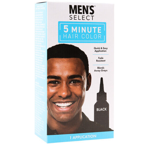 Mens Select 5 Minute Hair Color| BLACK |1 Pc per Pack