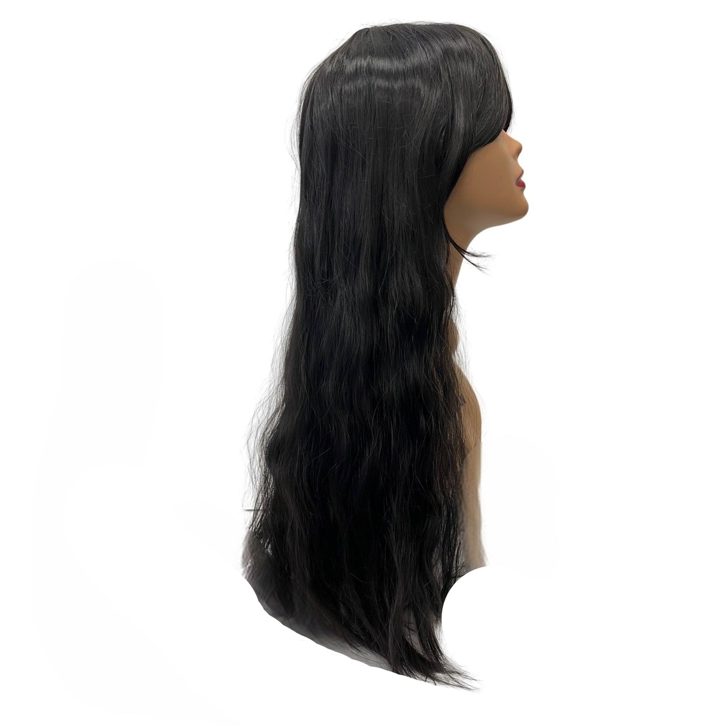 Long Synthetic Wig (#1) | A-002 | 28 inches | Durable | Breathable Cap
