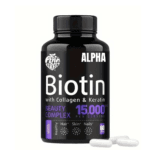 Biotin with Collagen & Keratin - Beauty Complex, 15,000mcg, Multivitamin For Hair And Nail Nourishment, 60 Capsules/bottle - Image 6