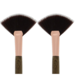 Amorus USA Face Brush 115 - Fan Brush | Highlight & Strobing Fan Brush, Pack of 2