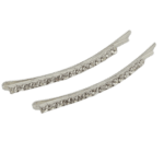 ALLURE R.HINESTONE WIDE BOBBY PINS, Pack of 64 pcs
