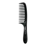 Oubon Wide Tooth Comb | for Curly, Wavy, Thick and Long Hair | Compact Size, Women & Men | Detangling, Hair Styling, Shower | Black 12pcs