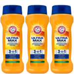 Arm & Hammer Ultra Max w/Baking Soda 3 in 1 Bodywash, Shampoo, Conditioner 15 oz Each (Fresh scent), Pack of 3
