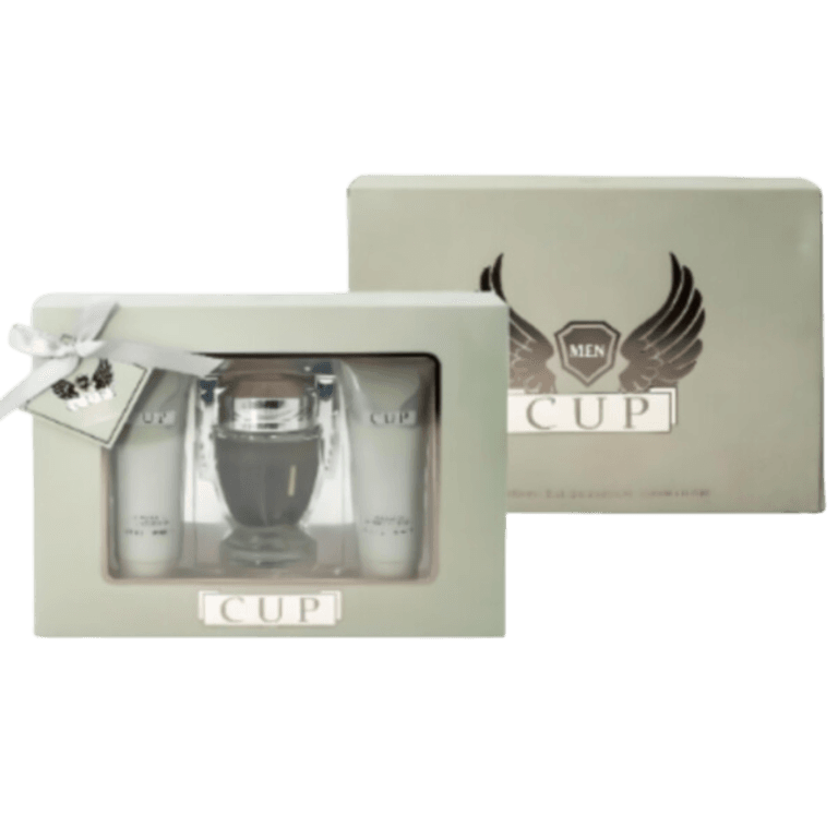 Cup For Men Cologne Gifts Sets for Men, Eau De Toilette (3.4 fl oz), Body Lotion (3.0 fl oz), Shower Gel (3.0 fl oz), Pack of 3 - Image 1