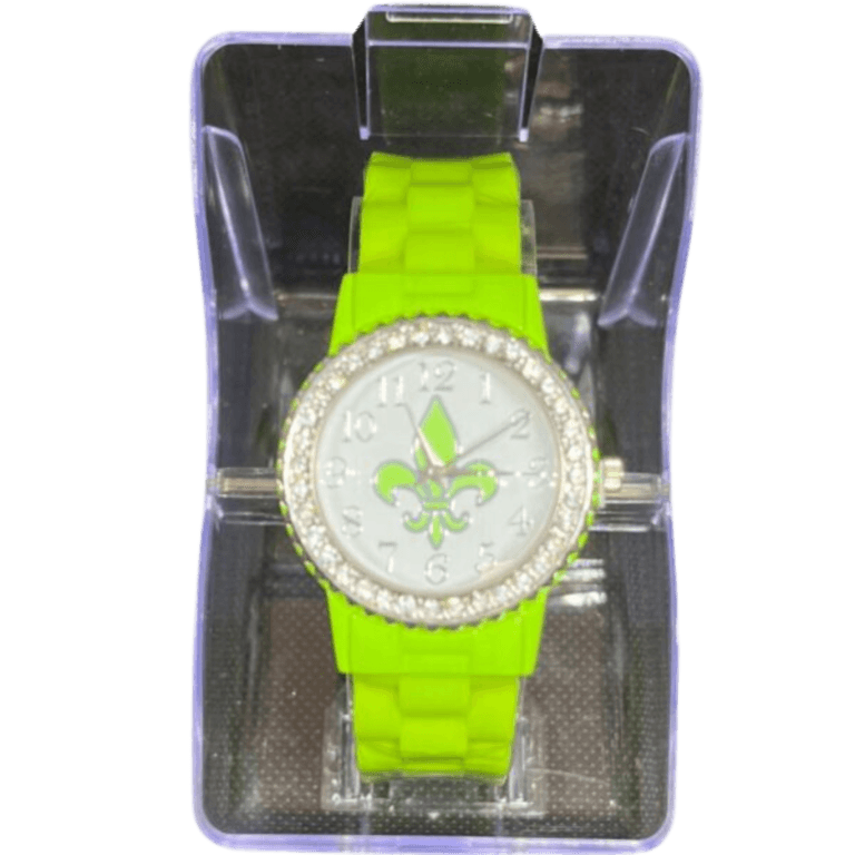 BBG Women's Watch fleur de lis 1 Pc per Pack, green - Image 1