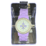 BBG Women's Watch fleur de lis , 1 Pc per Pack, Purple