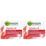Garnier Skin Naturals Wrinkle Lift Anti-Ageing Cream, 50ml - Reduces Wrinkles & Fine Lines, Pack of 2