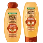 Garnier Whole Blends Honey Treasures Repairing Shampoo and Conditioner Set for Dry, Damaged Hair, 22 Fl Oz (2 Items), 1 Kit (Packaging May Vary)