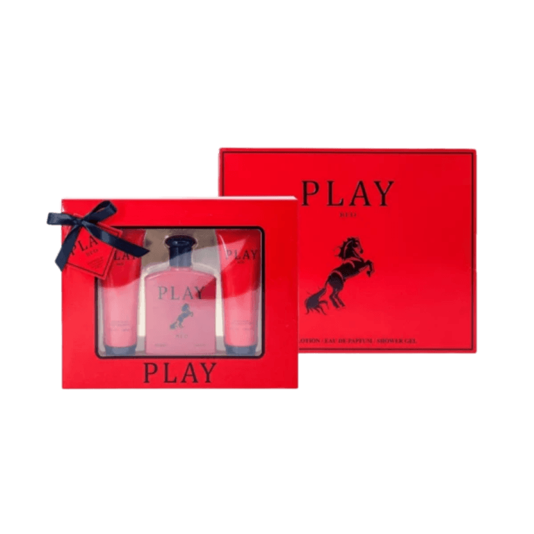 EBC Perfume Play Red Perfume Set, Perfume, Shower Gel & Body Lotion, For Men - Image 1