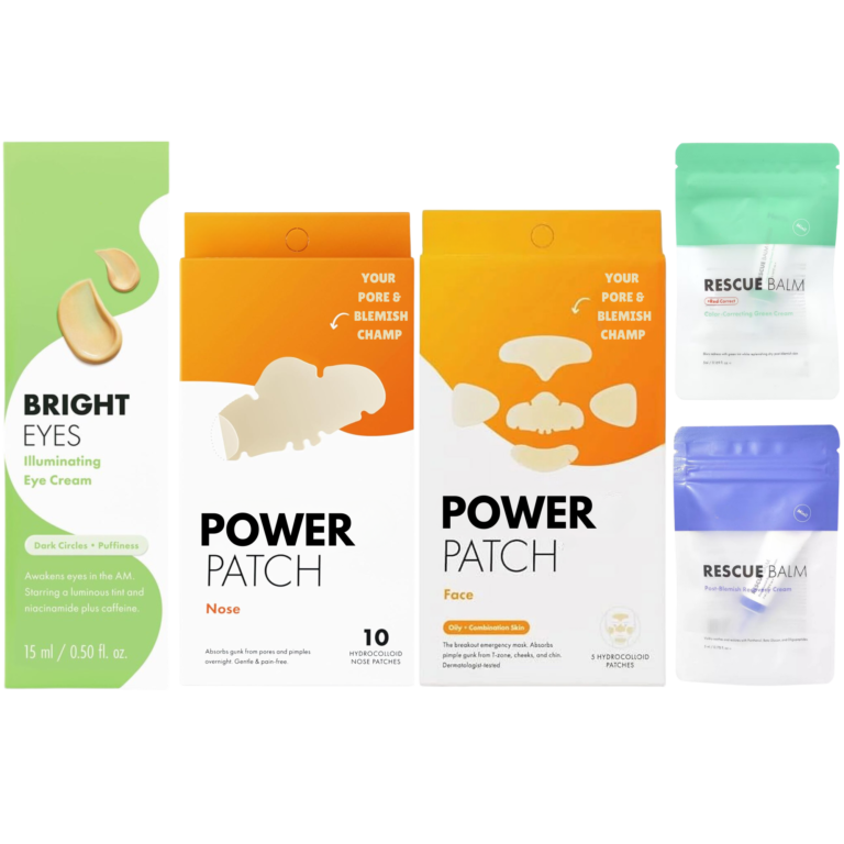 Ultimate Skincare Kit - Illuminating Eye Cream, Power Patches for Nose & Face, and Rescue Balm Minis (5-Piece Set) - Image 1
