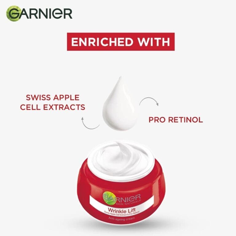 Garnier Skin Naturals Wrinkle Lift Anti-Ageing Cream, 50ml - Reduces Wrinkles & Fine Lines, Pack of 2 - Image 3
