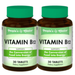 People’s Choice: Vitamin B12 – Convert Food Into Energy (2 Bottles, 30 Tablets Each)