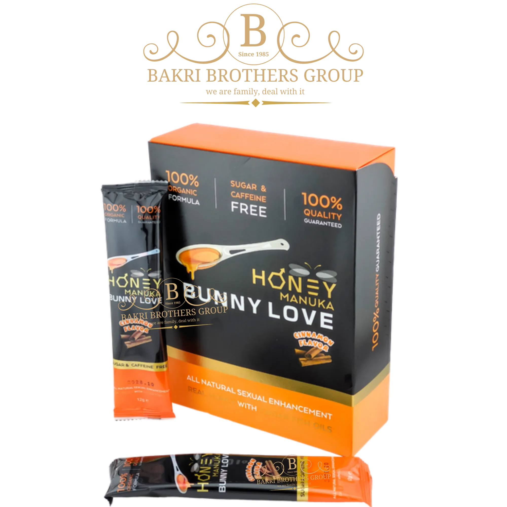 Bunny Love Manuka Honey - Cinnamon Flavor - 12 Sachets (12g Each