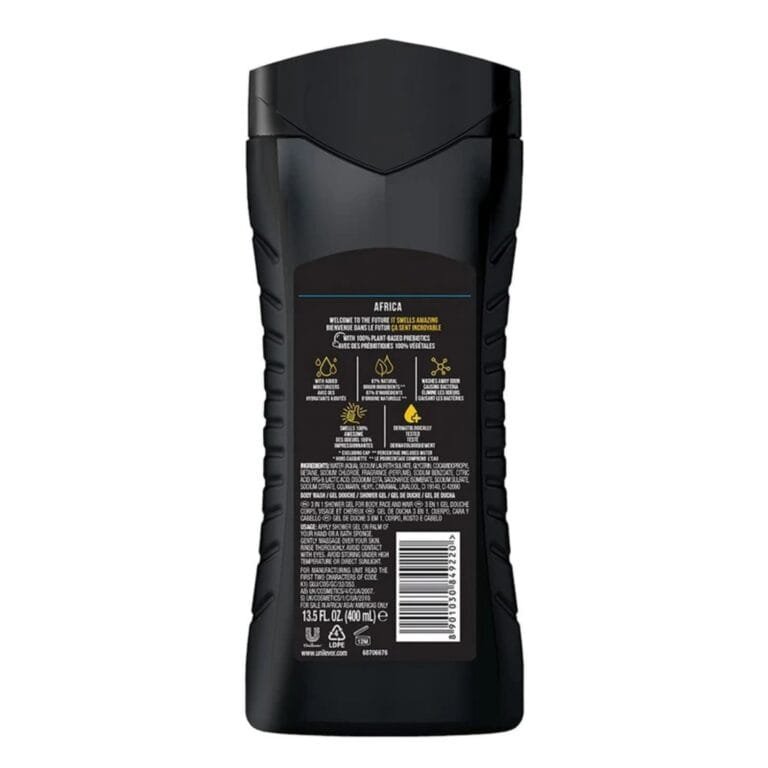 AXE Africa Body Wash, XL 400ml - Squeezed Mandarin & Sandalwood Scent, Pack of 3 - Image 2