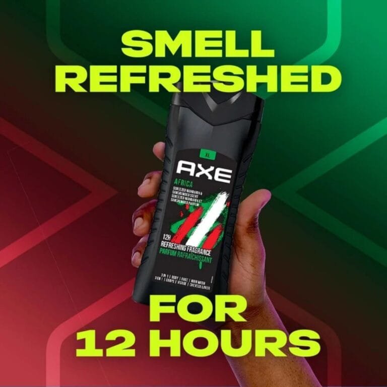 AXE Africa Body Wash, XL 400ml - Squeezed Mandarin & Sandalwood Scent, Pack of 3 - Image 3