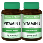 People’s Choice: Vitamin E – Immune Health Support (2 Bottles, 30 Softgels Each)