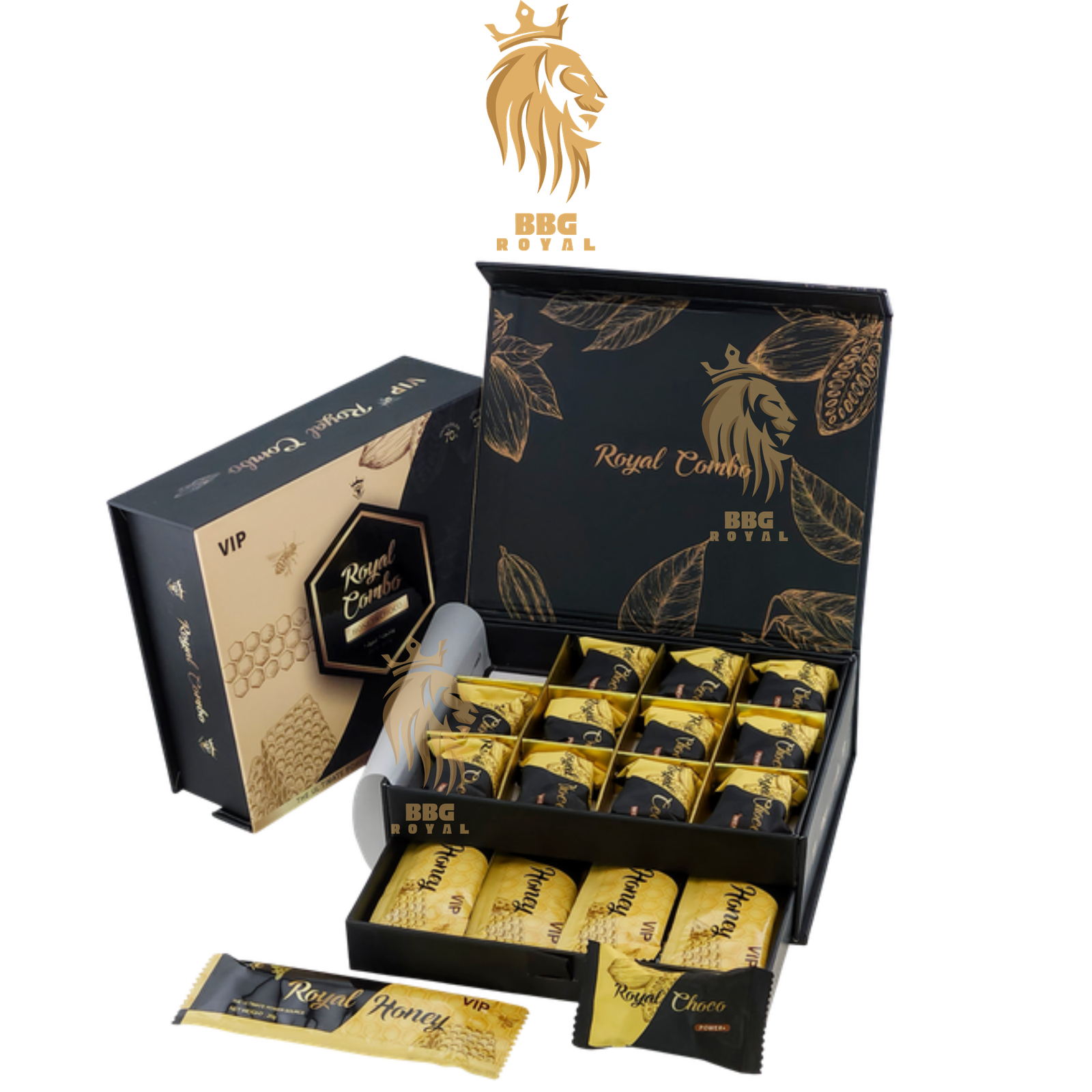 188 Royal Combo VIP Male Enhancement Supplement (Honey & Chocolate in 1 Box) - Image 1