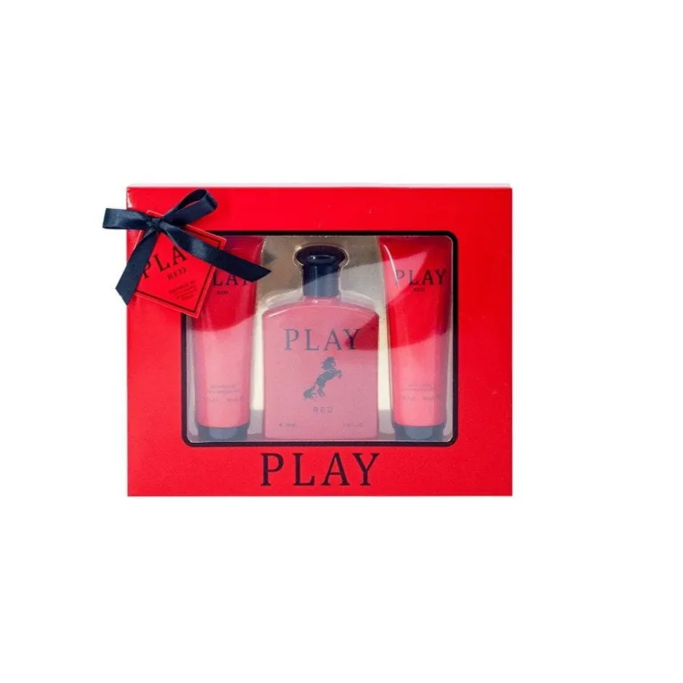 EBC Perfume Play Red Perfume Set, Perfume, Shower Gel & Body Lotion, For Men - Image 3