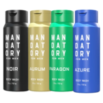 Mandatory Body Wash for Men – 14oz / 414ml (Noir, Aurum, Paragon, Azure)