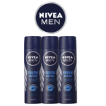NIVEA Men Deodorant Spray -Fresh Active (3-Pack, 150ml Each)
