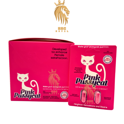 Pink Pussycat sensual enhancement capsules for women libido mood pleasure performance support