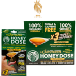 HoneyGizer Triple Shot Honey, Real Honey & Coffee Brew, Made in USA