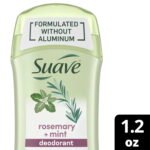 Suave Rosemary + Mint deodorant for women, solid stick, 1.2 oz each (pack of 3) - Image 2