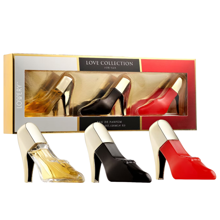 Lovery Love Collection Eau de Parfum Gift Set – 3 High Heel Perfume Bottles – 20ml Each - Image 1