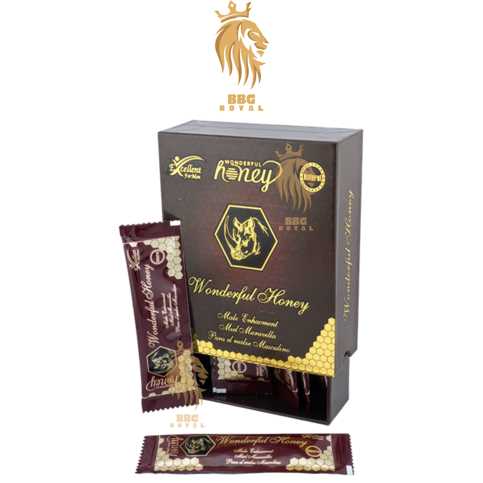 276 Wonderful Honey Male Enhancement Supplement | 12 Sachets (15g Each) | Hard Box - Image 1
