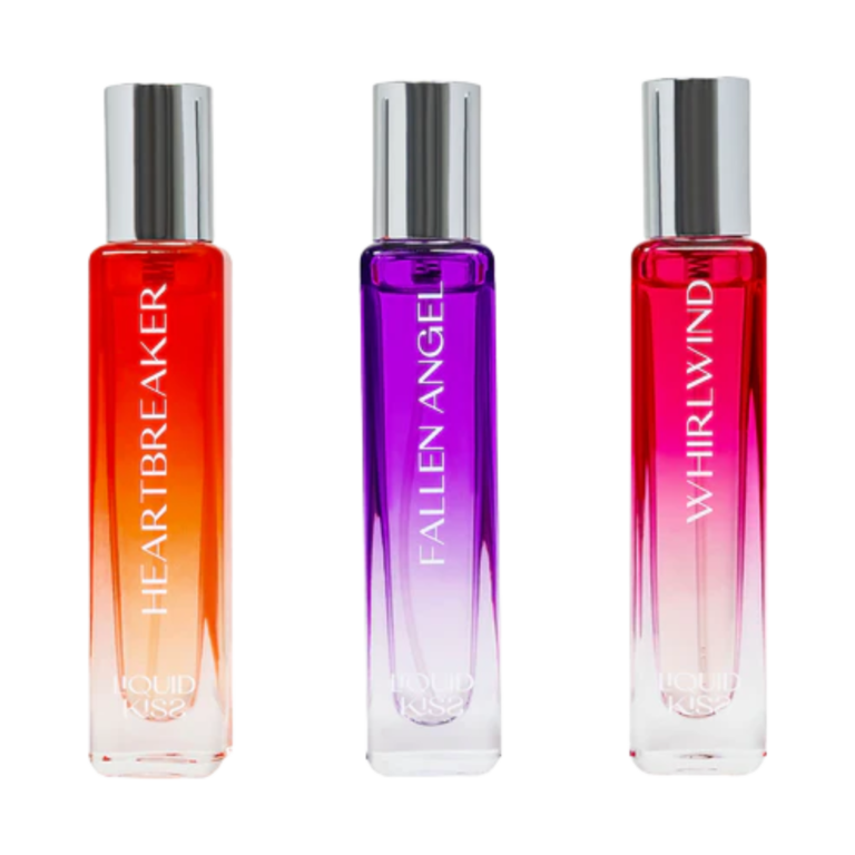 Liquid Kiss Eau de Parfum Roll-On Trio – Heartbreaker, Whirlwind & Fallen Angel – 10ml Each - Image 1
