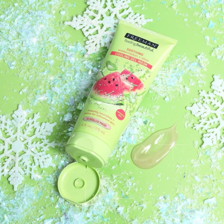 Freeman Peel-Away Clay Mask & Soothing Gel Mask, Sweet Tea & Lemon + Watermelon & Aloe, 6 oz Each, Pack of 2 - Image 6