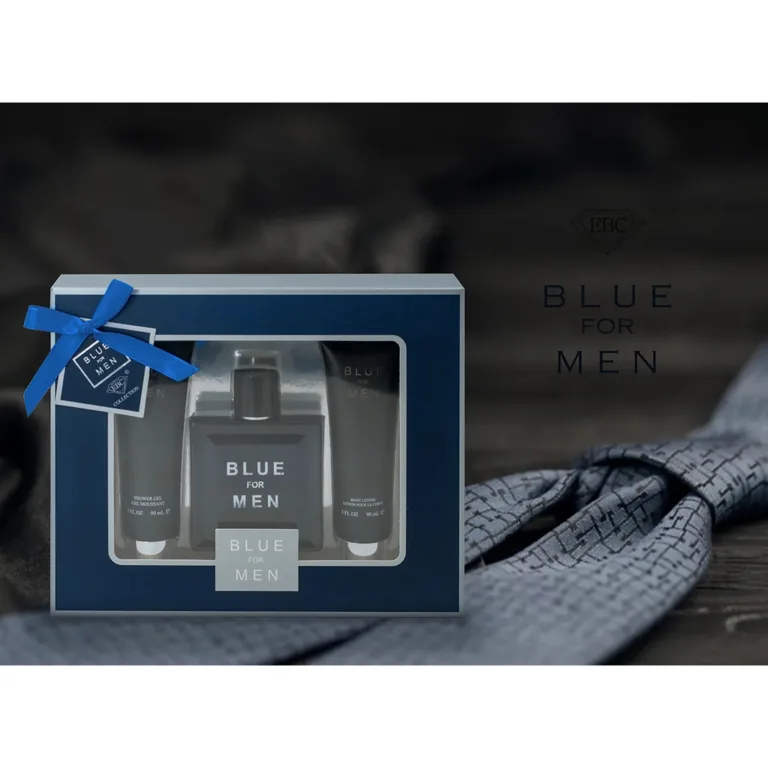 EBC Perfume Blue For Men Perfume Set, Perfume, Shower Gel & Body Lotion - Image 2