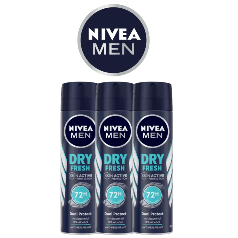 NIVEA Men Deodorant Spray - Dry Fresh (3-Pack, 150ml Each) - Image 1