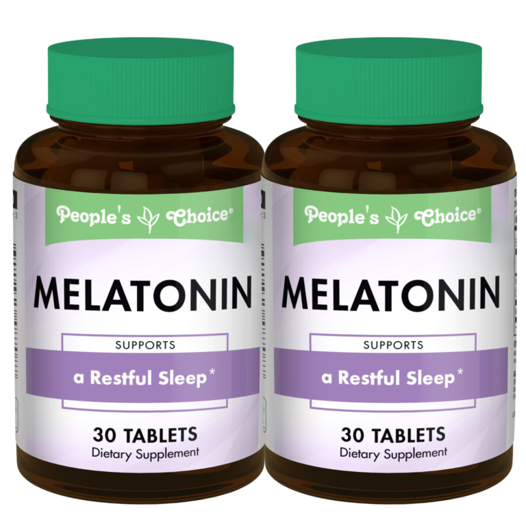 People’s Choice: Melatonin – A Restful Sleep (2 Bottles, 30 Tablets Each) - Image 1