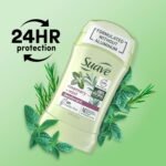 Suave Rosemary + Mint deodorant for women, solid stick, 1.2 oz each (pack of 3) - Image 3