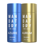 Mandatory Cologne for Men – Azure & Aurum (3.4oz / 100ml Each)