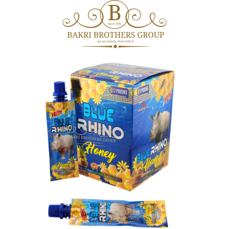 Blue Rhino Honey Male Enhancement Supplement - 12 Pouches - Image 1